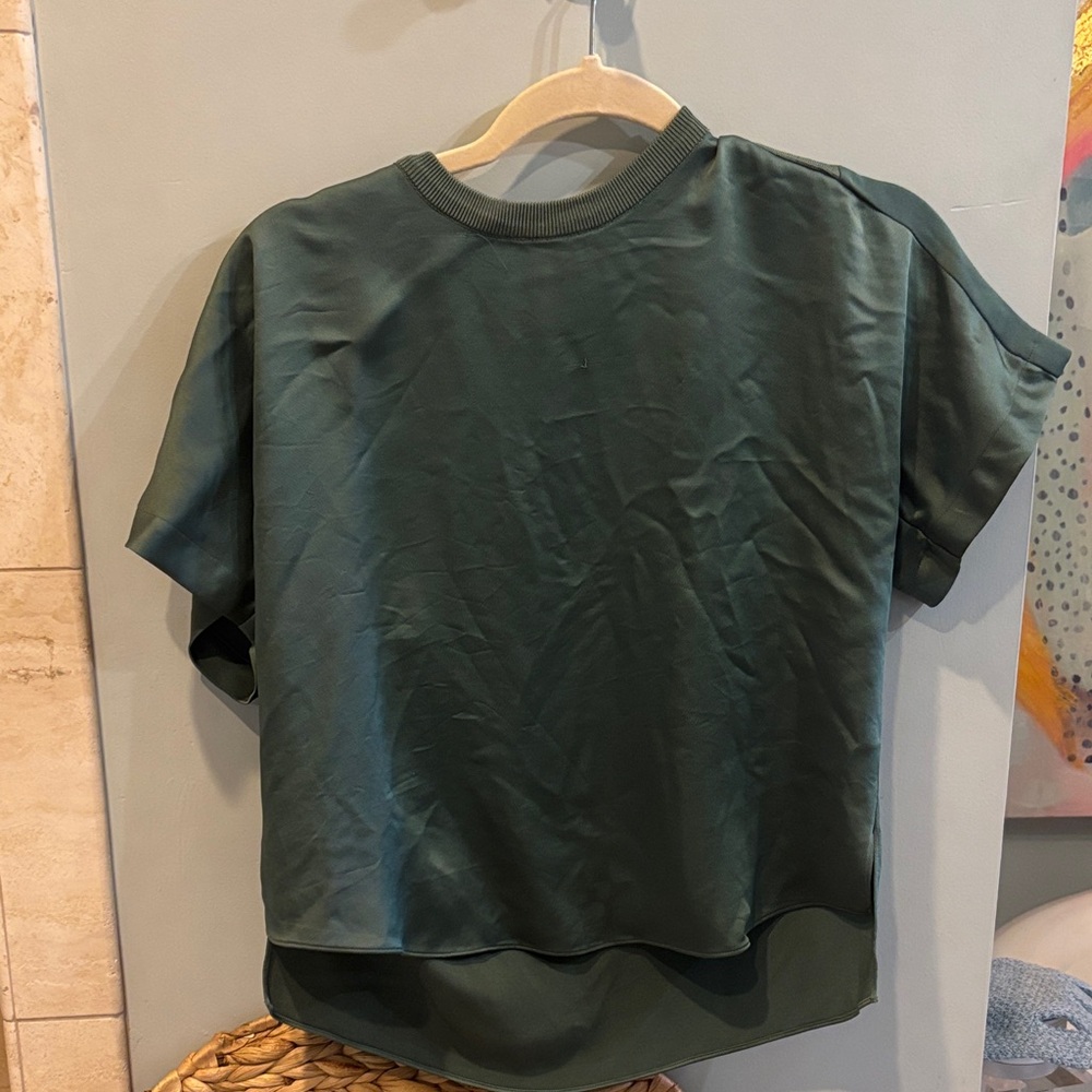 Jonathan Simkhai Forest Green Blouse
